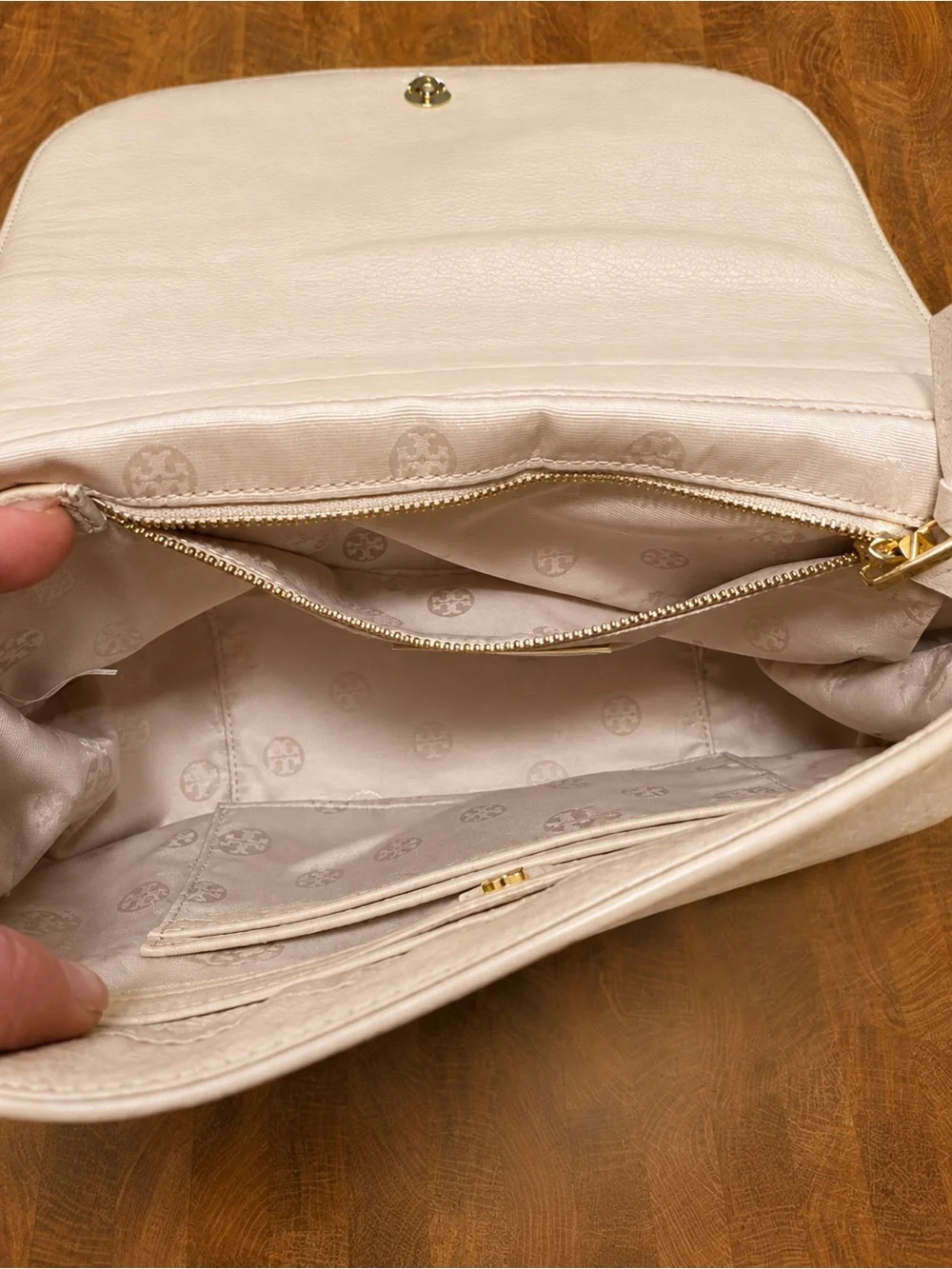 Tory Burch Blush Pink Leather Chain Shoulder Bag Purse